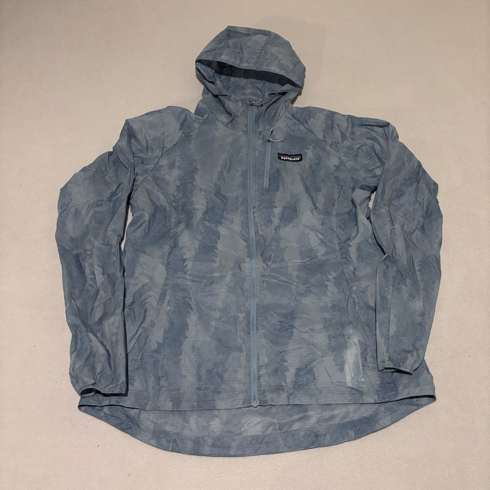 Patagonia Houdini‎ Jacket Womens Medium Blue Tie Dye Print Windbreaker Gorpcore